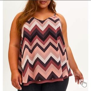 TORRID pink chevron tank 🤩